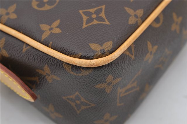 Authentic Louis Vuitton Monogram Hudson PM Shoulder Bag M40027 LV 2775D