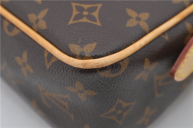Authentic Louis Vuitton Monogram Hudson PM Shoulder Bag M40027 LV 2775D