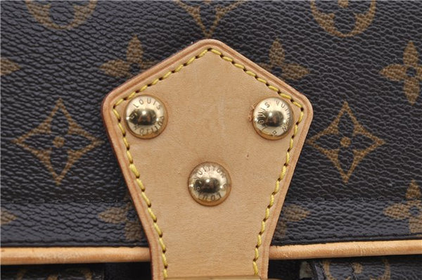 Authentic Louis Vuitton Monogram Hudson PM Shoulder Bag M40027 LV 2775D