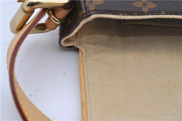 Authentic Louis Vuitton Monogram Hudson PM Shoulder Bag M40027 LV 2775D