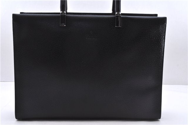 Authentic GUCCI Bamboo 2Way Shoulder Tote Bag Leather 0021034 Black 2775E