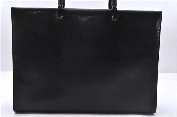 Authentic GUCCI Bamboo 2Way Shoulder Tote Bag Leather 0021034 Black 2775E