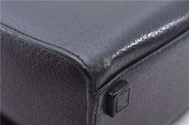 Authentic GUCCI Bamboo 2Way Shoulder Tote Bag Leather 0021034 Black 2775E