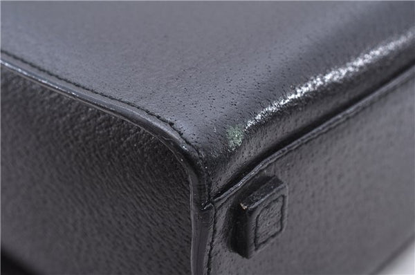 Authentic GUCCI Bamboo 2Way Shoulder Tote Bag Leather 0021034 Black 2775E