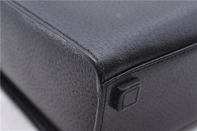 Authentic GUCCI Bamboo 2Way Shoulder Tote Bag Leather 0021034 Black 2775E