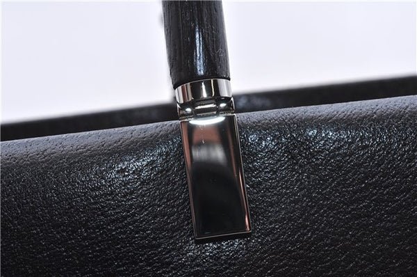 Authentic GUCCI Bamboo 2Way Shoulder Tote Bag Leather 0021034 Black 2775E