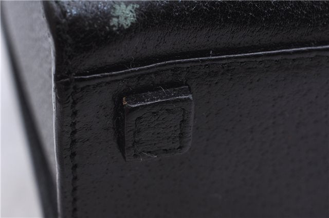 Authentic GUCCI Bamboo 2Way Shoulder Tote Bag Leather 0021034 Black 2775E