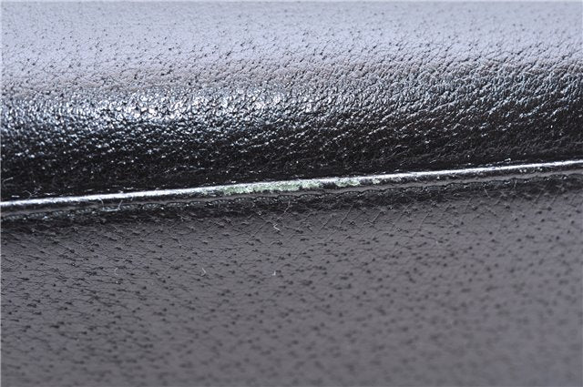 Authentic GUCCI Bamboo 2Way Shoulder Tote Bag Leather 0021034 Black 2775E