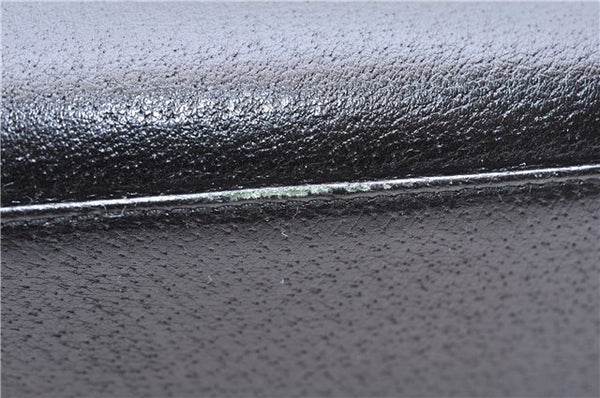 Authentic GUCCI Bamboo 2Way Shoulder Tote Bag Leather 0021034 Black 2775E