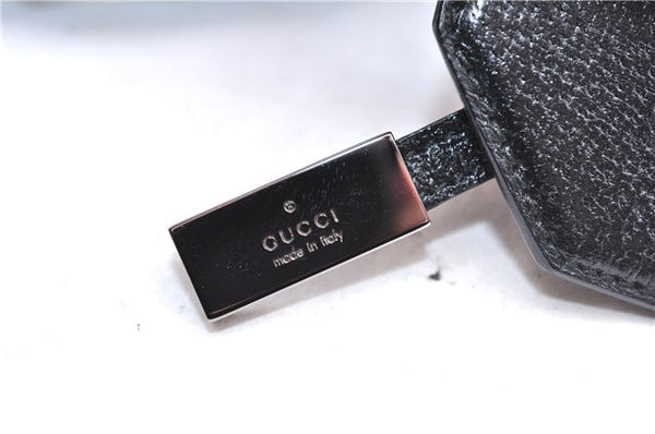 Authentic GUCCI Bamboo 2Way Shoulder Tote Bag Leather 0021034 Black 2775E