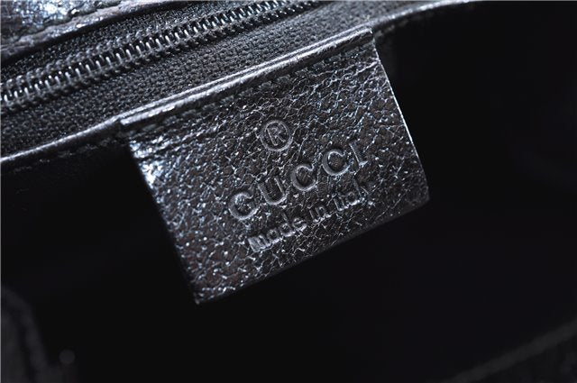 Authentic GUCCI Bamboo 2Way Shoulder Tote Bag Leather 0021034 Black 2775E