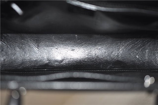 Authentic GUCCI Bamboo 2Way Shoulder Tote Bag Leather 0021034 Black 2775E