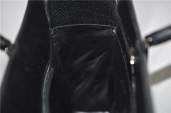 Authentic GUCCI Bamboo 2Way Shoulder Tote Bag Leather 0021034 Black 2775E