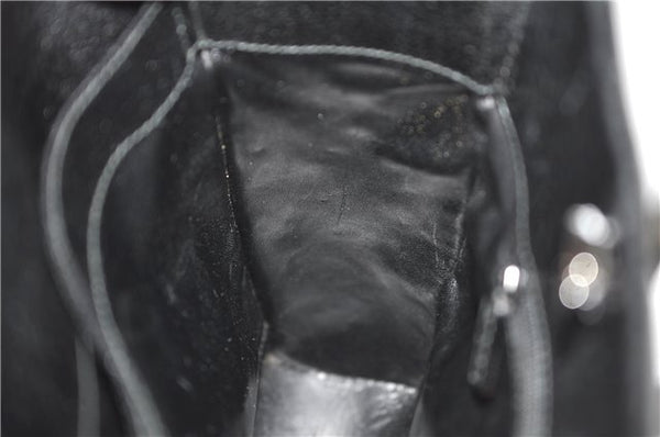 Authentic GUCCI Bamboo 2Way Shoulder Tote Bag Leather 0021034 Black 2775E