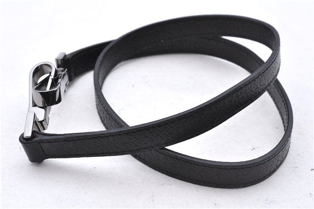 Authentic GUCCI Bamboo 2Way Shoulder Tote Bag Leather 0021034 Black 2775E