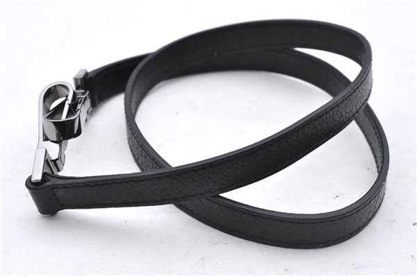 Authentic GUCCI Bamboo 2Way Shoulder Tote Bag Leather 0021034 Black 2775E