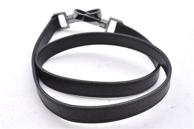 Authentic GUCCI Bamboo 2Way Shoulder Tote Bag Leather 0021034 Black 2775E