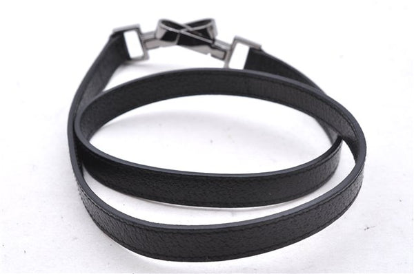 Authentic GUCCI Bamboo 2Way Shoulder Tote Bag Leather 0021034 Black 2775E