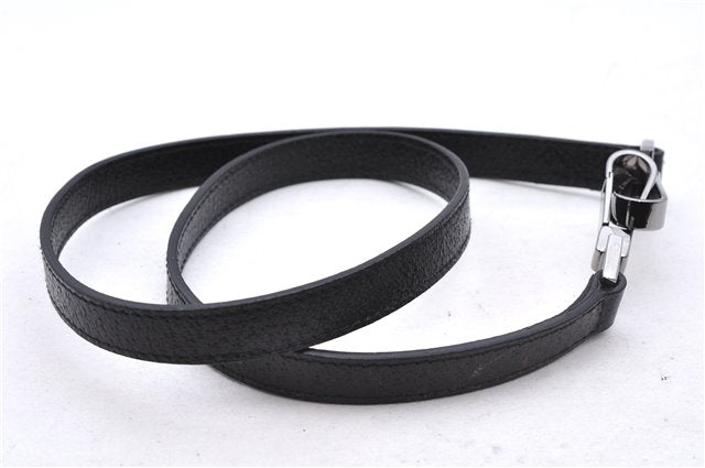 Authentic GUCCI Bamboo 2Way Shoulder Tote Bag Leather 0021034 Black 2775E