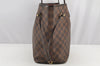 Authentic Louis Vuitton Damier Neverfull MM Shoulder Tote Bag N51105 LV 2775I