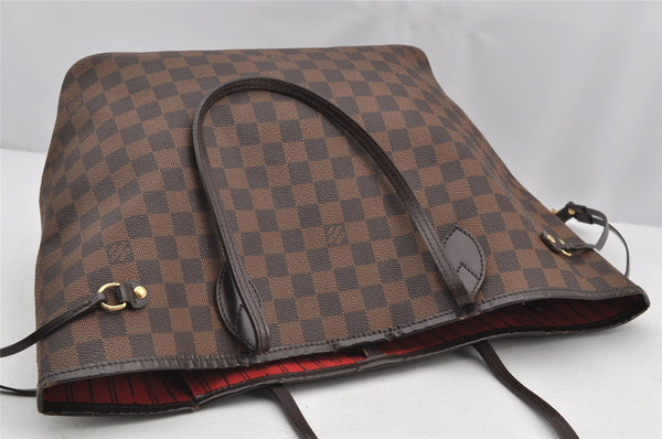 Authentic Louis Vuitton Damier Neverfull MM Shoulder Tote Bag N51105 LV 2775I