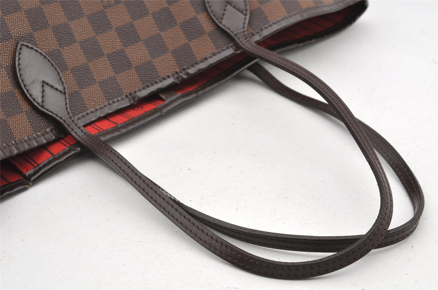 Authentic Louis Vuitton Damier Neverfull MM Shoulder Tote Bag N51105 LV 2775I