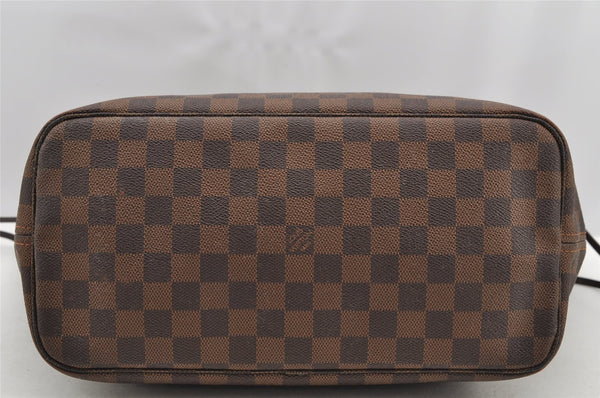 Authentic Louis Vuitton Damier Neverfull MM Shoulder Tote Bag N51105 LV 2775I