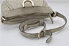 Authentic GUCCI Abbey Guccissima Shoulder Cross Body Bag GG Leather Ivory 2776E