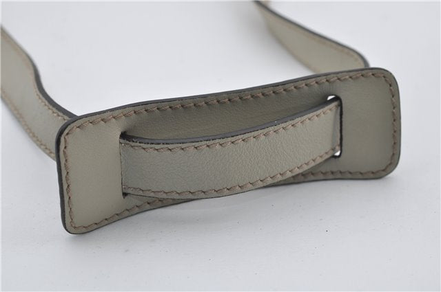 Authentic GUCCI Abbey Guccissima Shoulder Cross Body Bag GG Leather Ivory 2776E