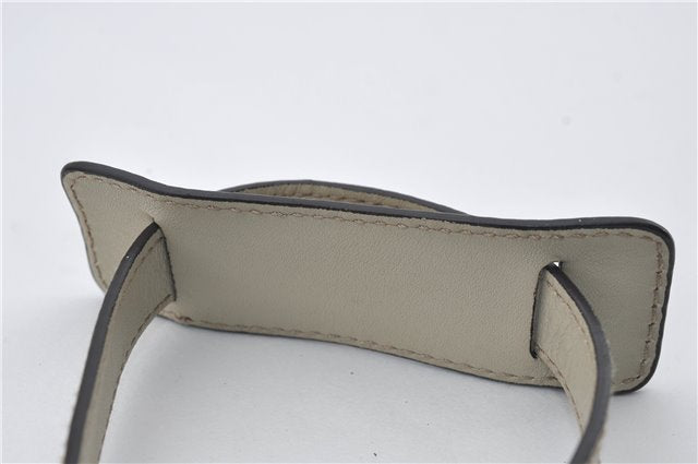 Authentic GUCCI Abbey Guccissima Shoulder Cross Body Bag GG Leather Ivory 2776E