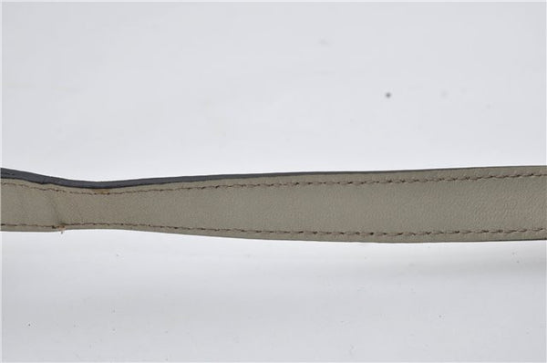 Authentic GUCCI Abbey Guccissima Shoulder Cross Body Bag GG Leather Ivory 2776E