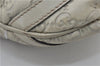 Authentic GUCCI Abbey Guccissima Shoulder Cross Body Bag GG Leather Ivory 2776E