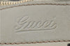 Authentic GUCCI Abbey Guccissima Shoulder Cross Body Bag GG Leather Ivory 2776E