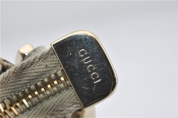 Authentic GUCCI Abbey Guccissima Shoulder Cross Body Bag GG Leather Ivory 2776E