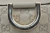 Authentic GUCCI Abbey Guccissima Shoulder Cross Body Bag GG Leather Ivory 2776E