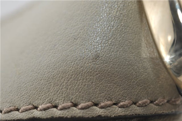 Authentic GUCCI Abbey Guccissima Shoulder Cross Body Bag GG Leather Ivory 2776E