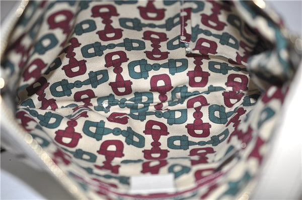 Authentic GUCCI Abbey Guccissima Shoulder Cross Body Bag GG Leather Ivory 2776E