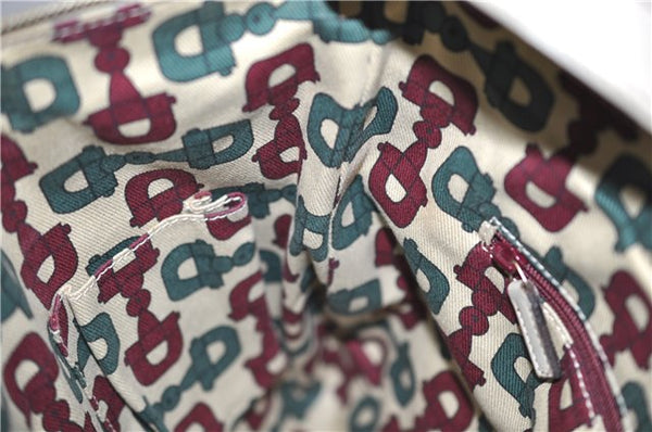 Authentic GUCCI Abbey Guccissima Shoulder Cross Body Bag GG Leather Ivory 2776E