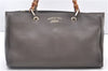 Authentic GUCCI Bamboo Shopper Medium 2Way Hand Bag Leather 323660 Brown 2776F