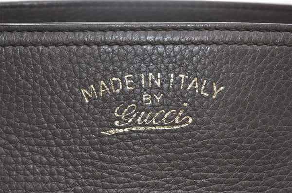 Authentic GUCCI Bamboo Shopper Medium 2Way Hand Bag Leather 323660 Brown 2776F