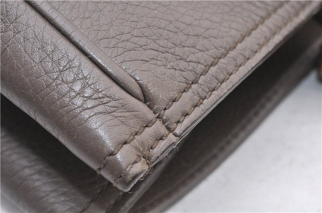 Authentic GUCCI Bamboo Shopper Medium 2Way Hand Bag Leather 323660 Brown 2776F