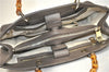 Authentic GUCCI Bamboo Shopper Medium 2Way Hand Bag Leather 323660 Brown 2776F