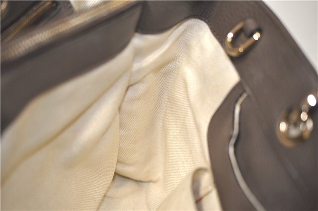 Authentic GUCCI Bamboo Shopper Medium 2Way Hand Bag Leather 323660 Brown 2776F