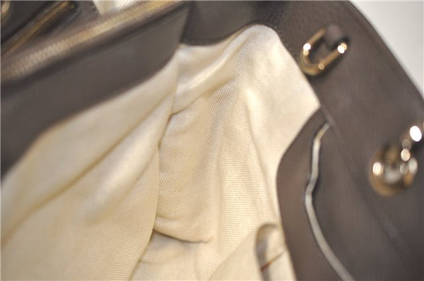 Authentic GUCCI Bamboo Shopper Medium 2Way Hand Bag Leather 323660 Brown 2776F