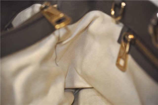 Authentic GUCCI Bamboo Shopper Medium 2Way Hand Bag Leather 323660 Brown 2776F