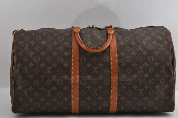 Authentic Louis Vuitton Monogram Keepall 55 Travel Boston Bag M41424 LV 2776I