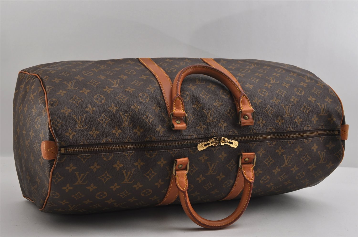 Authentic Louis Vuitton Monogram Keepall 55 Travel Boston Bag M41424 LV 2776I