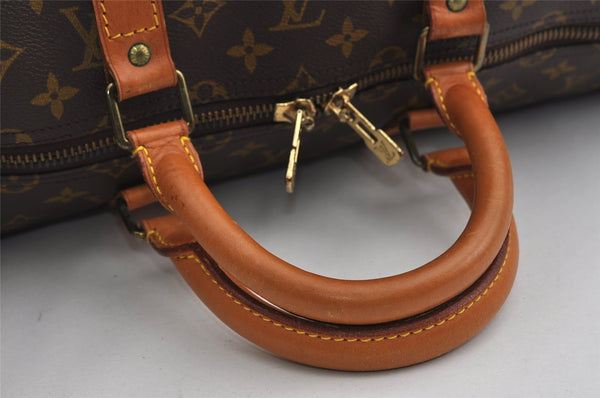 Authentic Louis Vuitton Monogram Keepall 55 Travel Boston Bag M41424 LV 2776I