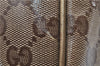 Authentic GUCCI GG Crystal Hand Mini Boston Bag PVC Leather 193604 Brown 2777E