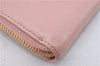 Authentic PRADA Saffiano Ribbon Leather Long Wallet Purse Pink 2777F